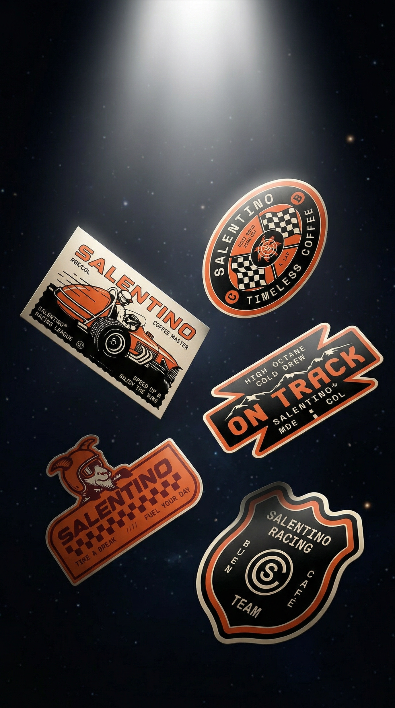Coffee Racing Stickers Pack - Edición Limitada