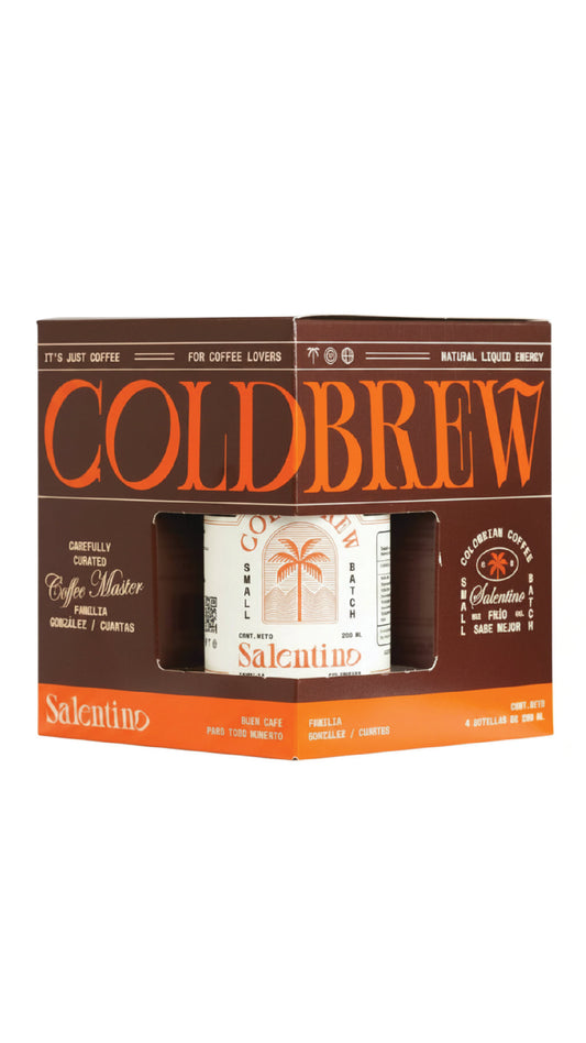 Cold Brew Salentino | Café Concentrado de Origen Quindío (4 Pack)