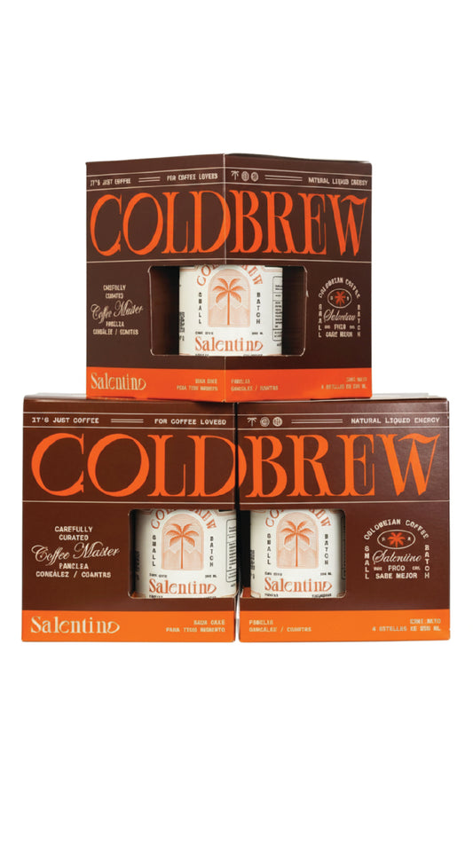 Cold Brew de Especialidad Listo para Tomar - Bebida Energizante Natural (Pack x12)